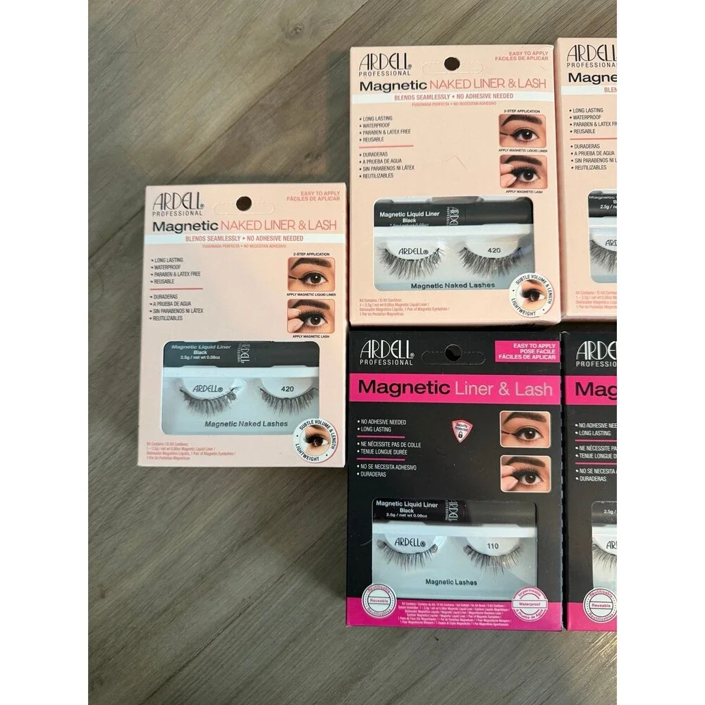 Eyelash bundle eye liner magnetic eye lash and eye liner lot bundle